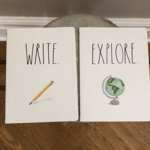 Rae Dunn NWT two notebook set Explore Write